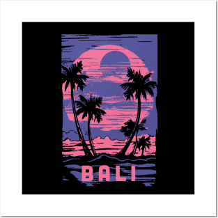 Bali Indonesia Souvenir Lifestyle Cyberpunk Vacation Trip Posters and Art